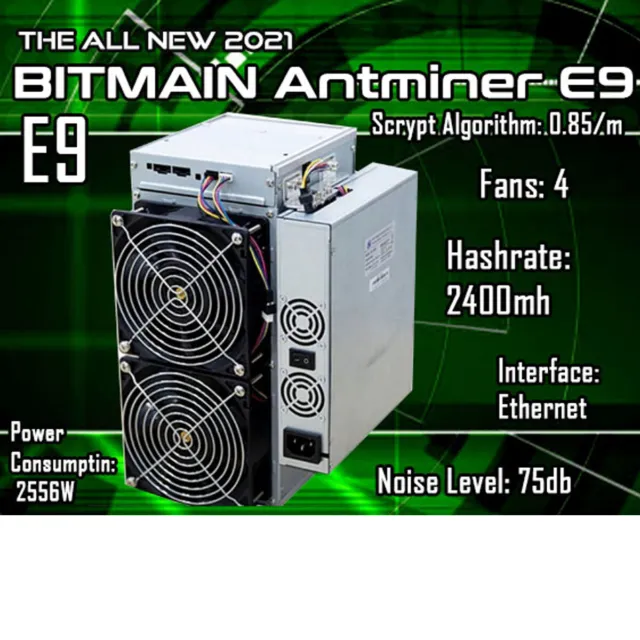Bitmain E9 Ethereum Miner 2400mh ETH Mining NOW SHIPPING We Finance