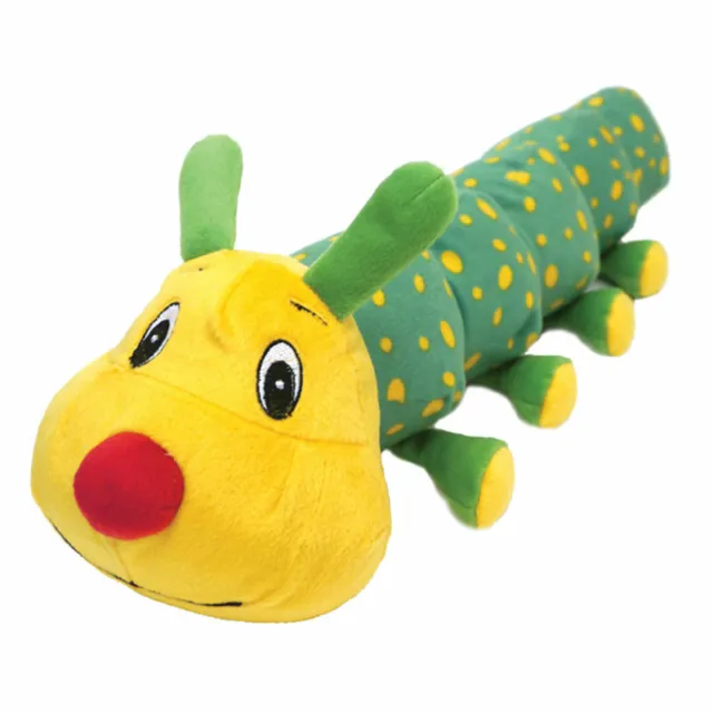 Rosewood Chubbeez Plush Squeaky Colin Caterpillar Dog Toy 56cm Long