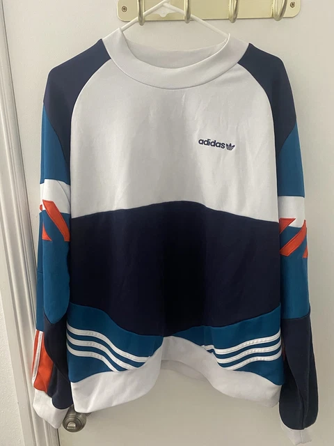 glemme Abe levering ADIDAS ORIGINALS NOVA Retro Crewneck Colorblock Sweatshirt L Large $230.00  - PicClick