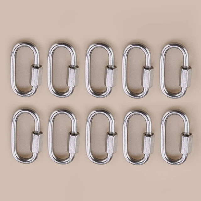 Manilles Rondes Acier Inox Manilles Rondes DAUMLINK - Acier Inoxydable A4/ 316 - Lot De 2 - 8mm - Pour Chaînes Et Œillets Manilles Inoxydable 316 Manilles Rondes Acier Inox Manilles Rondes DAUMLINK - Acier Inoxydable A4/ 316 - Lot De 2 - 8mm - Pour Chaînes Et Œillets Manilles Inoxydable 316