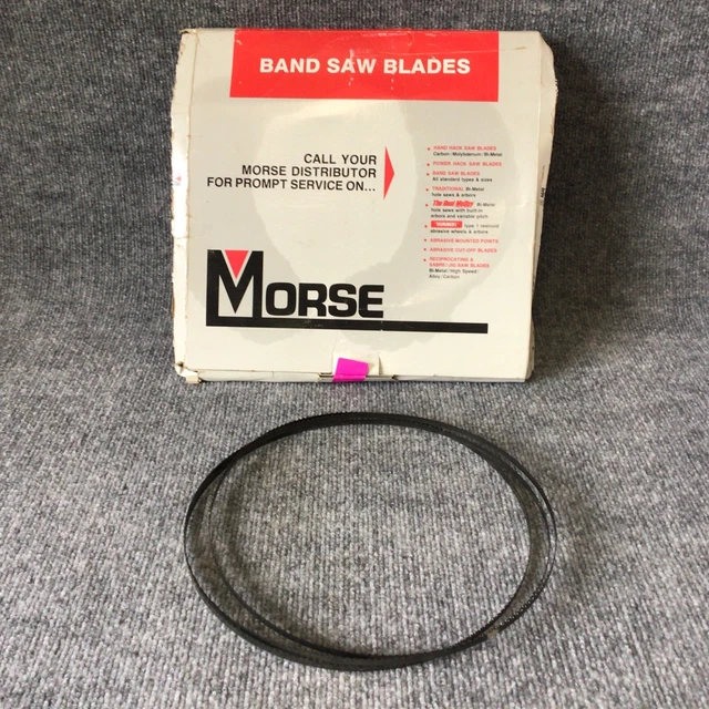 Lot Of 2 Morse ZHBAH06 -7'9" 4WU48 Band Saw Blade  1/4 in Wd, 93 in, 0.025 6 TPI