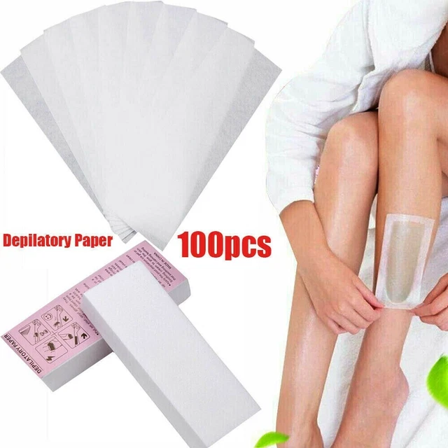 100 Fleece Streifen für hygienische und sanfte Wachs Kartuschen Depilation