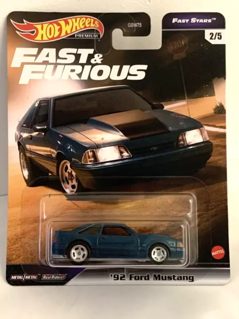 Hot Wheels Premium Fast & Furious '92 Ford Mustang Fast Stars 2/5