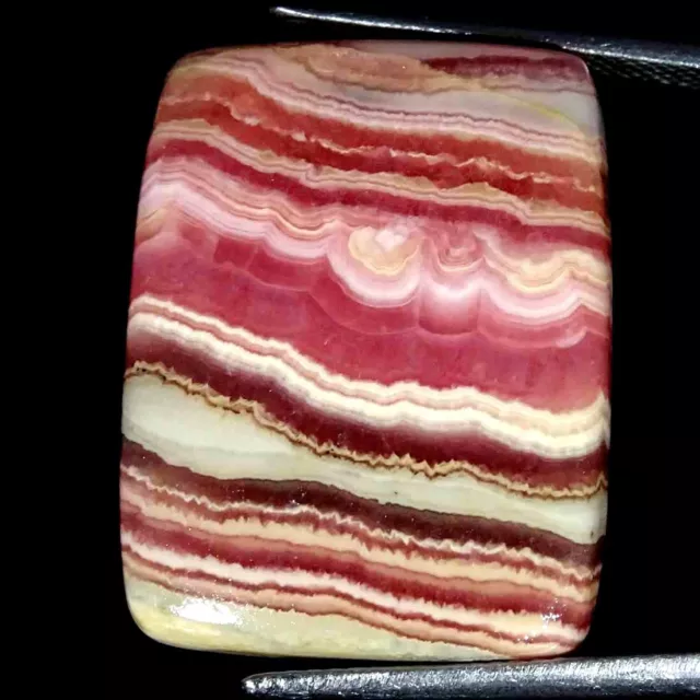 34.70Cts Naturel Rhodochrosite Coussin Cabochon Libre Pierre Précieuse 18x24x5mm