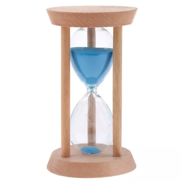 30 Minuten Holzrahmen Sanduhr mit blauem Sand Sanduhr Dekoration