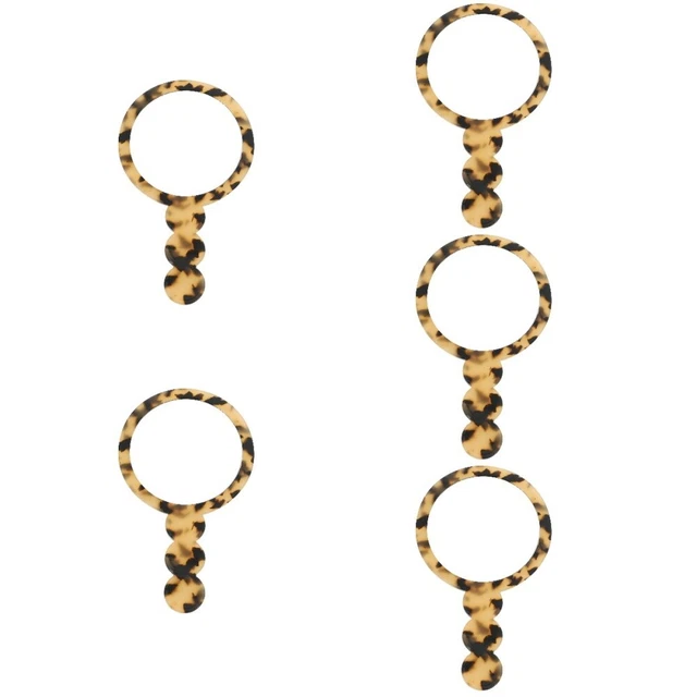 5pcs kleiner Handheldspiegel tragbarer Make -up -Spiegel Vintage Handspiegel