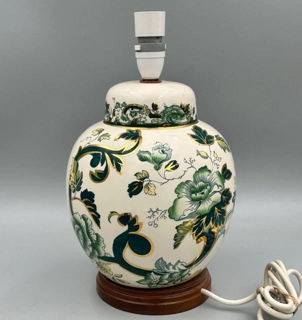 Masons Ironstone Chartreuse - 9" Lamp Base. Masons Ironstone Chartreuse - 9" Lamp Base.