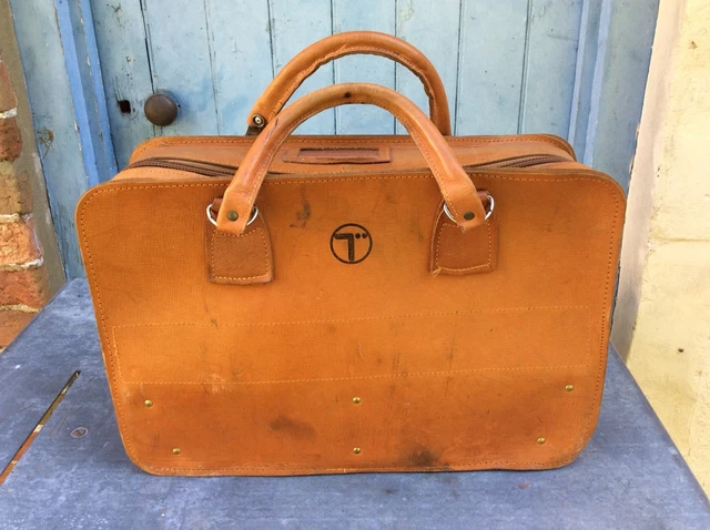 VINTAGE LEATHER TELECOM Tool Bag Case, Post Office Bt Gpo