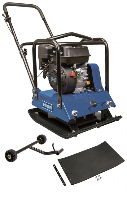 Costipatore Terreno Vibrante MSW-TRAM10 - Compattatore Per Sabbia E Ghiaia, 10 KN, 34.5x28.5 Cm | Ideale Per Giardinaggio E Costruzioni