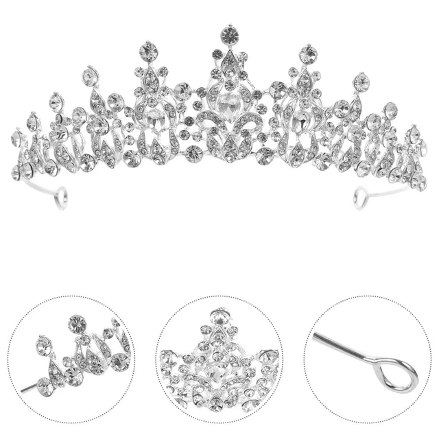 Diadème couronne strass couronne femmes bandeau scintillant mariage mariée