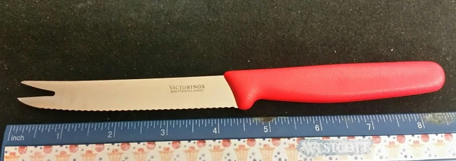Victorinox slice and serve serrated knife, classic red composite handles   ^