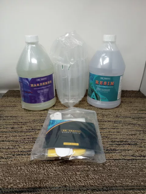 Epoxy Resin Crystal Clear Resin Kit, 2 Part Countertop (1 Gallon Set)