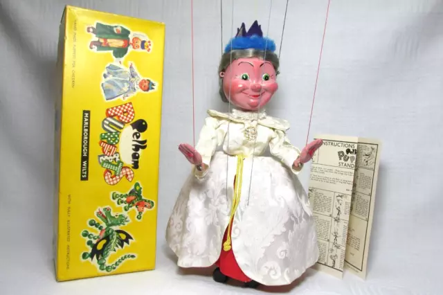 Vintage Pelham Puppet type SL " Queen ",  1963 tagged with original box.