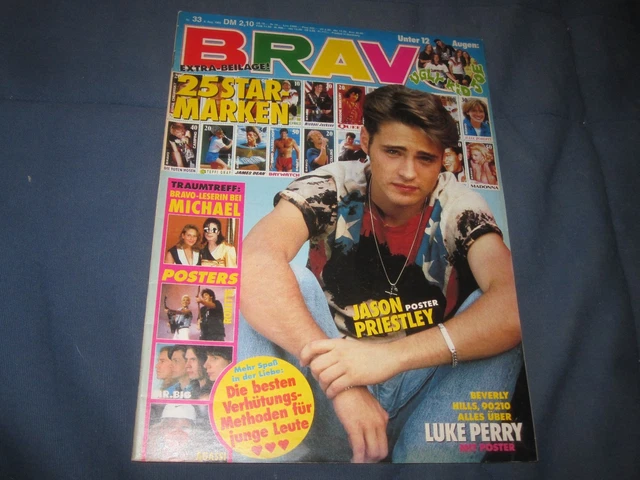 Bravo 6.8.1992 33/92 mit Roxette Poster Heft komplett