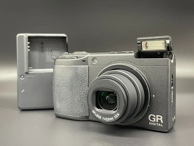 [Exc+5] RICOH GR DIGITAL II 10.1MP Black Compact Digital Camera From JAPAN