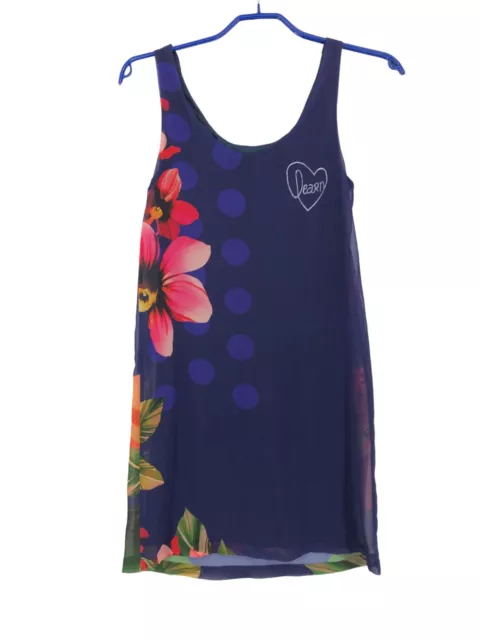 Desigual Femmes sans Manches Robe Trapèze Taille 34 - XS