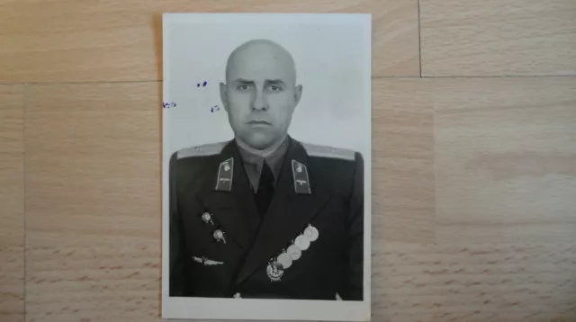 Foto Portrait Russische Offizier 100% Original UDSSR  Nr-6