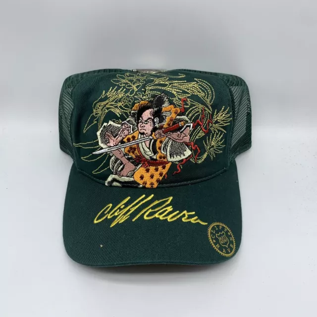 VINTAGE CLIFF RAVEN Don Ed Hardy Sullen Japanese tattoo Snapback Hat ...