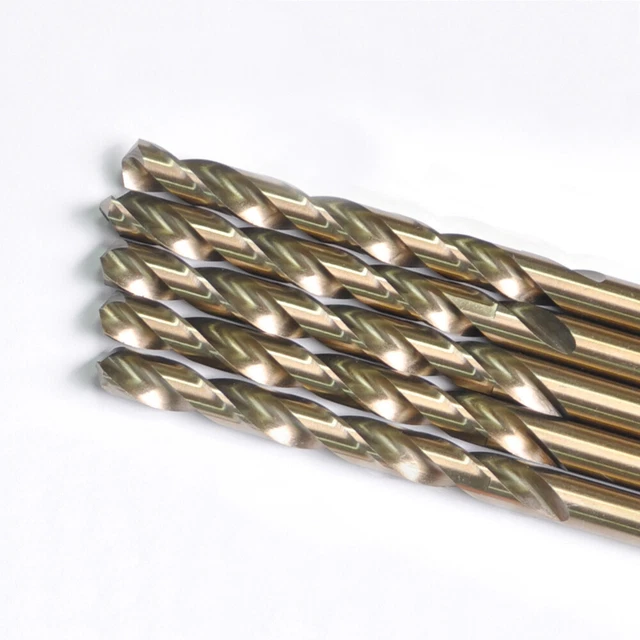 DRILLFORCE 5PCS 7/16& Cobalt Drill Bit Set HSS M35 Jobber Length Metal ...