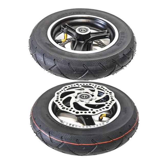 Pneu Avec 140mm Frein Disque 25.4cm 1020g/1150g Noir + Argent Électrique Scooter