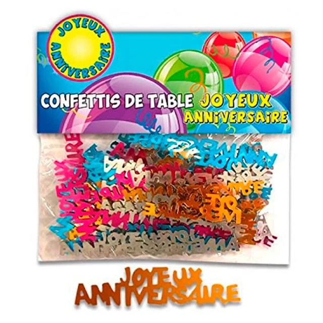 CONFETTIS DE TABLE Joyeux Anniversaire EUR 1,00 PicClick FR