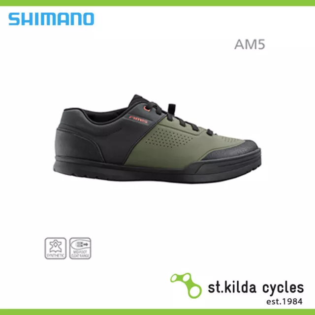 Shimano SH-AM503 Freeride Mountain Shoes- Material Leather- Olive