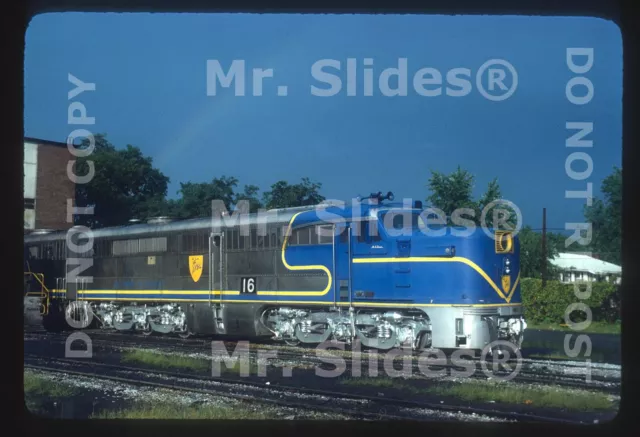 Original Slide D&H Delaware & Hudson ALCO PA1u 16 W/Rainbow Colonie NY 1977