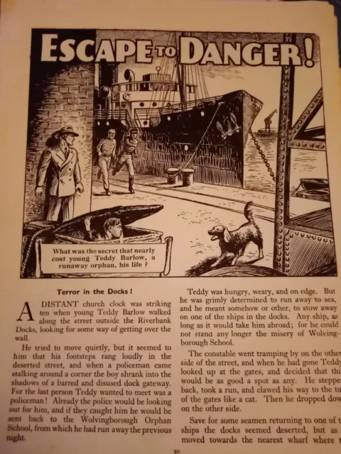 Xm11 Ephemera 1960 short story escape to danger