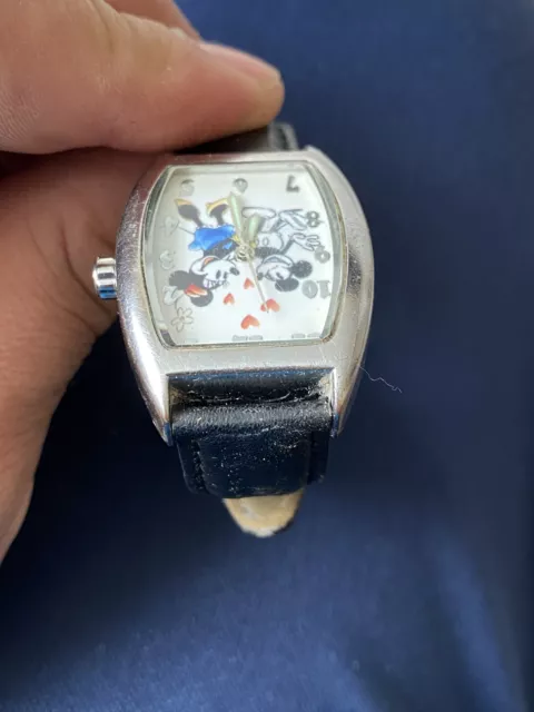 Ingersoll Ladies Watch Disney Mickey Minnie ZR25652 Used Need Battery! 3