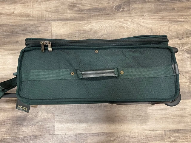 Used TUMI USA Classic Green Ballistic Nylon 22" Wheeled Upright CarryOn Suitcase 6