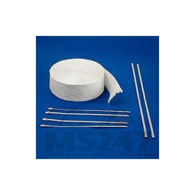 WHITE THERMAL BANDAGE Exhaust Potters Custom Harley Collector Bands £42