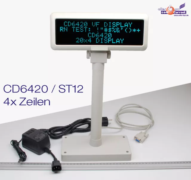 Customer Display CD6420/ST12 / Eu / Cool 4 Rows Power Supply Data Cable