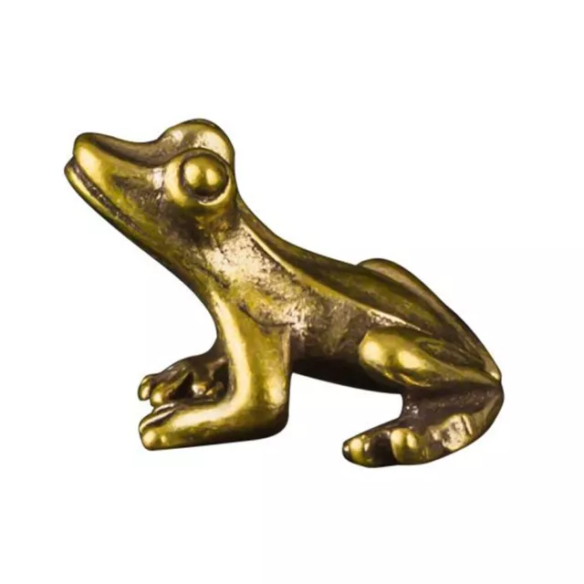 Frog 1Pcs Accessories Brass Brass Frog Copper Animals Figurines Tea Pet