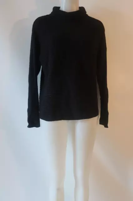 Womens Helmut Lang Black Mock Neck Sweater S*