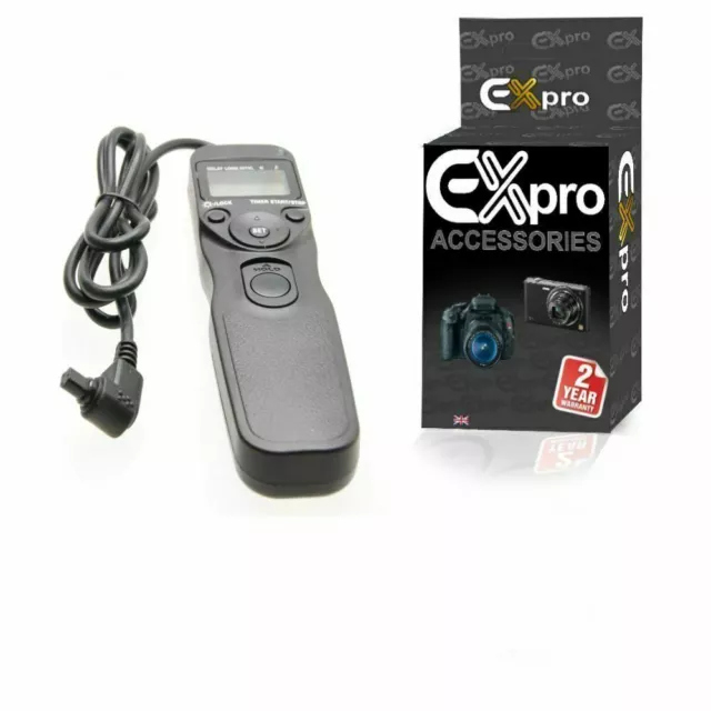 Ex-Pro® RS-80N3 TC 80N3 Timer Remote Shutter Release cable with LCD for Canon