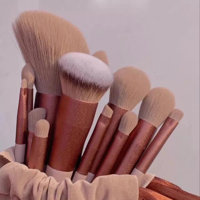 13Pcs Soft Fluffy Makeup Brushes Set Cosmetics Foundation Blush Powder Eyeshadow