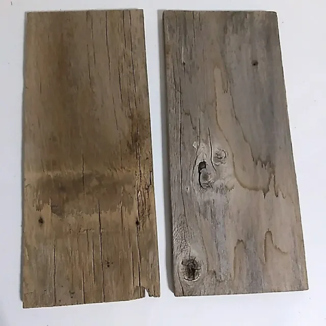 16" Reclaimed/Salvaged Old Fence/Barn Wood Boards For Crafts/Set Of 2 2