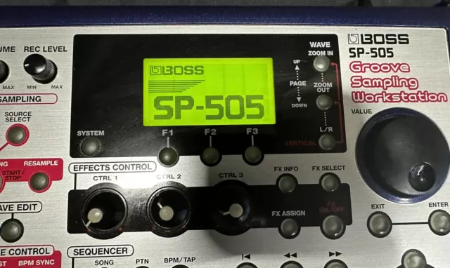 Station de travail d'échantillonnage BOSS SP-505 Roland Groove avec bloc d'alimentation Boss 2