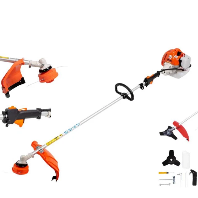 Decespugliatore A Scoppio 52cc Tagliaerba Rasaerba Tagliabordi Motore 2 Tempi Multifunzione 2 In 1 Per Professionisti O Fai Da Te Guanti Omaggio - Foto 4