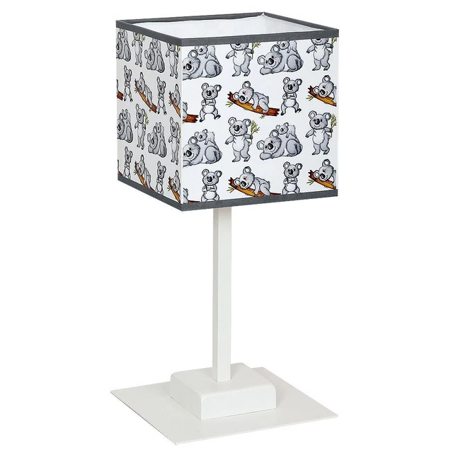 Lampe De Table Enfant - Lapins Et Abat-jour Tissu - Multicolore - 55 Cm
