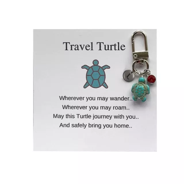 26 Letter Handmade Turtle Keychain Turtle Combination Pendant Purse Key Holder