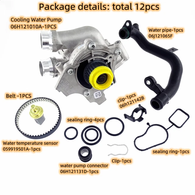 EA888 COOLING WATER Pump Belt Washer kit 06H121010A VW Golf Eos Audi A3
