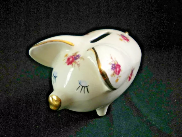 GROS COCHON TIRELIRE (à casser) en porcelaine des années 80 EUR 20,00 -  PicClick FR