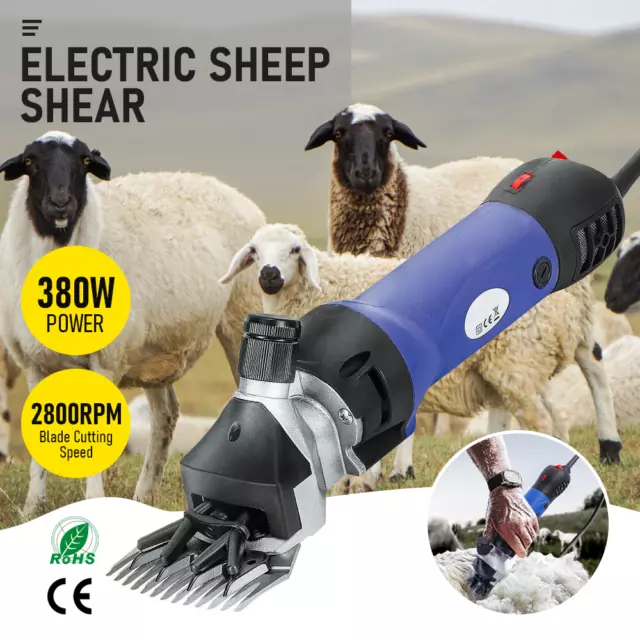 380W electric sheep shears shearing animal clippers farm livestock wool carding