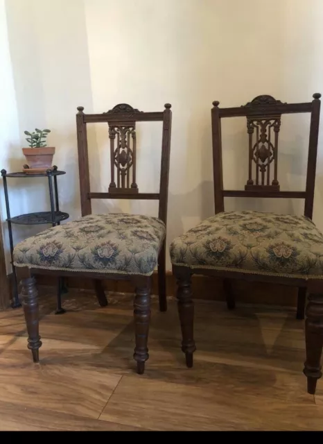 Pair Of Antique Victorian/Edwardian Chairs