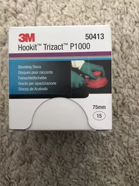 3M Trizact P1000 75mm 15 discs Hookit 50413