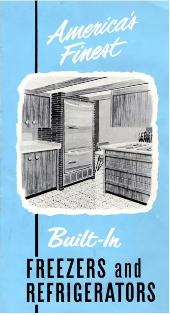 1957 ZERO COLORAMA Freezers and Refrigerators Brochure Madison- E11-B