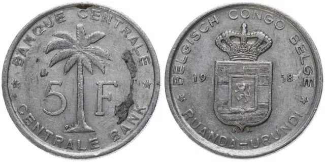 Congo - 5 Francs 1958 - Banque Du Congo Belge - Belge Congo Rwanda Urundi IV