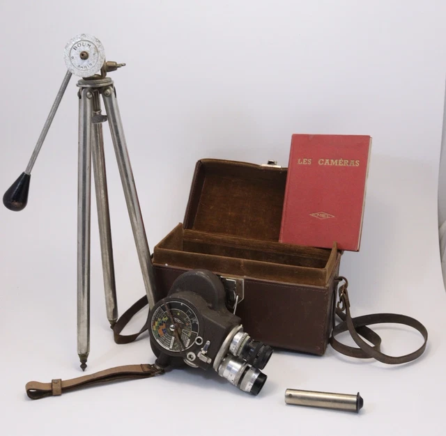 CAMÉRA ANCIENNE EMEL 8mm C96 ? pied photo BOUM étuis EUR 79,99