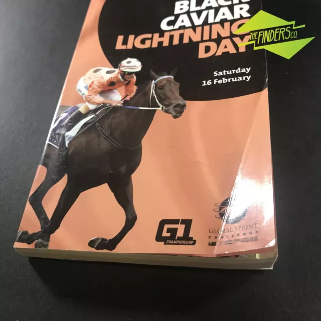 Black Caviar Lightning Day 16Feb 2013 Stakes Day Horse Racing Race Book 2